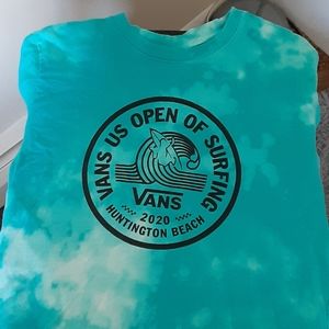 Mens tie dye large Vans long sleeve tshirt